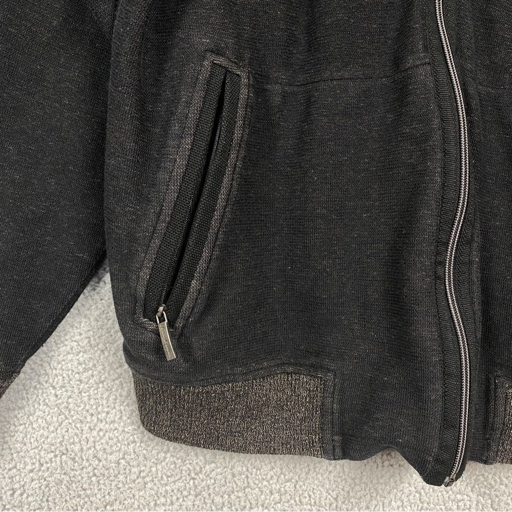 Tommy Bahama Full Zip Jacket Mens Size Large Mock Neck Cotton Knit - Picture 3 of 5
